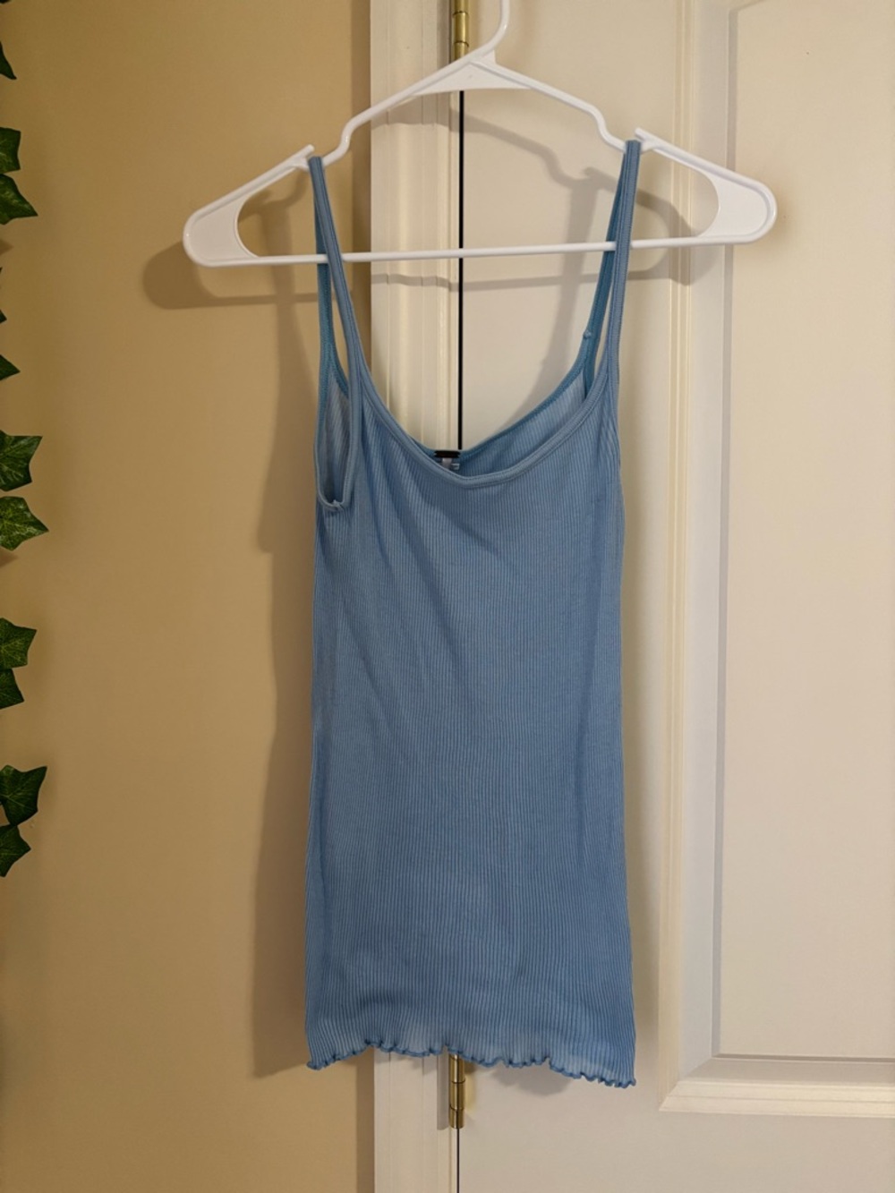 free people blue tank top